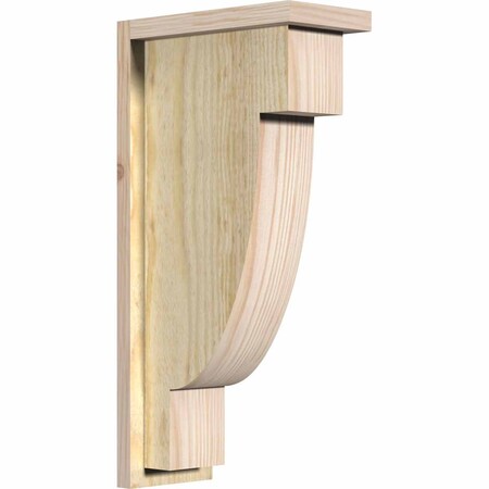Ekena Millwork Alpine Rough Sawn Corbel w/Backplate, Douglas Fir, 6"W x 12"D x 24"H COR06X12X24ALP01RDF